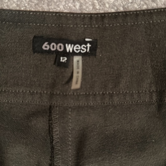 EUC WIDE LEG LADIES CROPPED PANTS 600west sz 12 in rich medium green - Picture 6 of 7